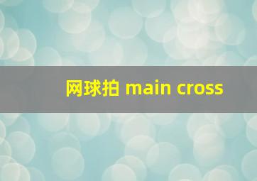 网球拍 main cross